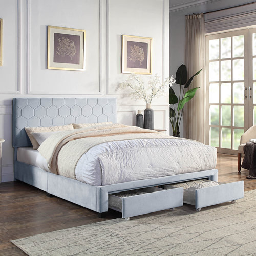 Ebern Designs Wykeria Upholstered Platform Storage Bed Wayfair